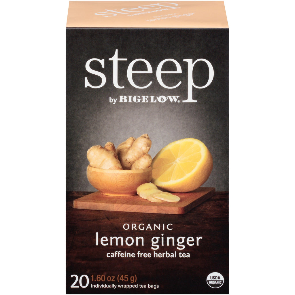 Steep by Bigelow® Lemon Ginger Herbal Tea Bag
