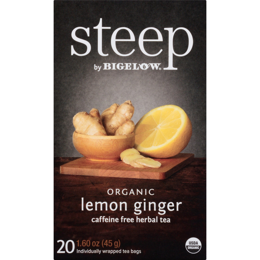 Steep by Bigelow® Lemon Ginger Herbal Tea Bag