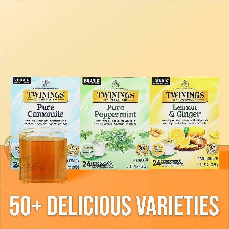 Twinings of London Pure Peppermint Herbal Tea K-Cup