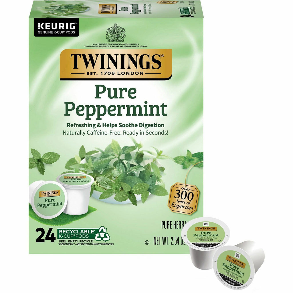 Twinings of London Pure Peppermint Herbal Tea K-Cup
