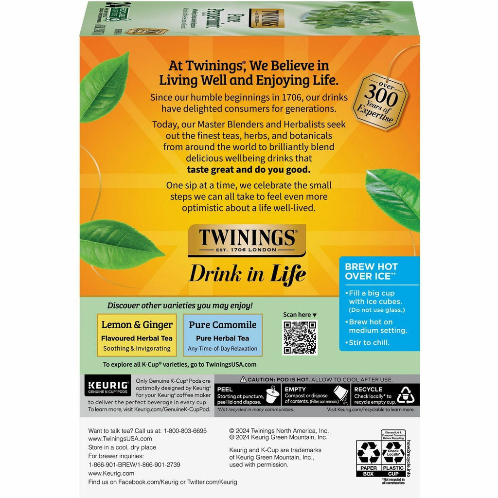 Twinings of London Pure Peppermint Herbal Tea K-Cup