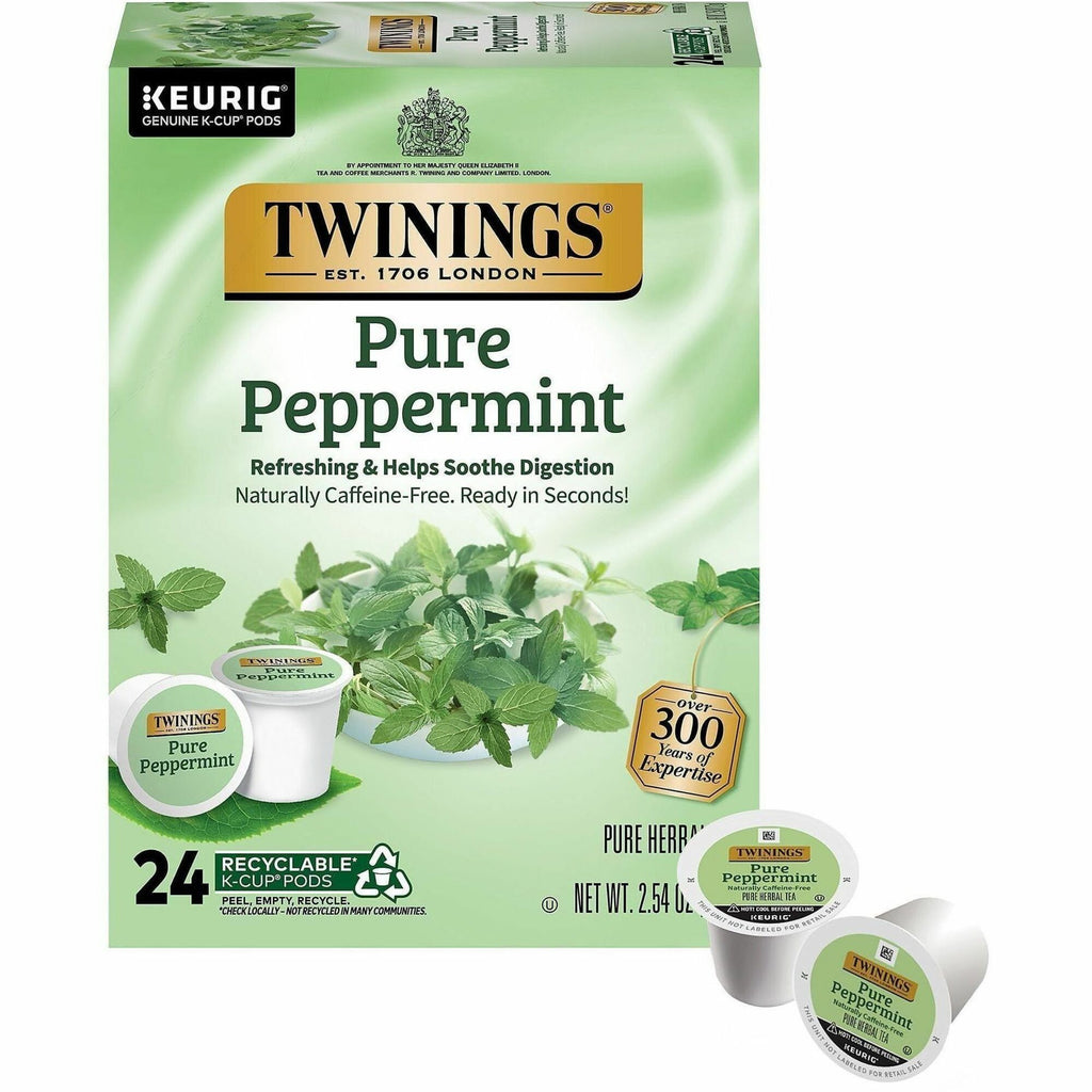 Twinings of London Pure Peppermint Herbal Tea K-Cup
