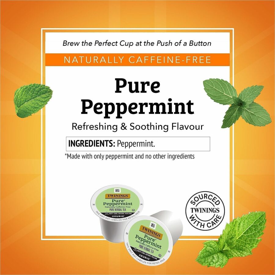 Twinings of London Pure Peppermint Herbal Tea K-Cup