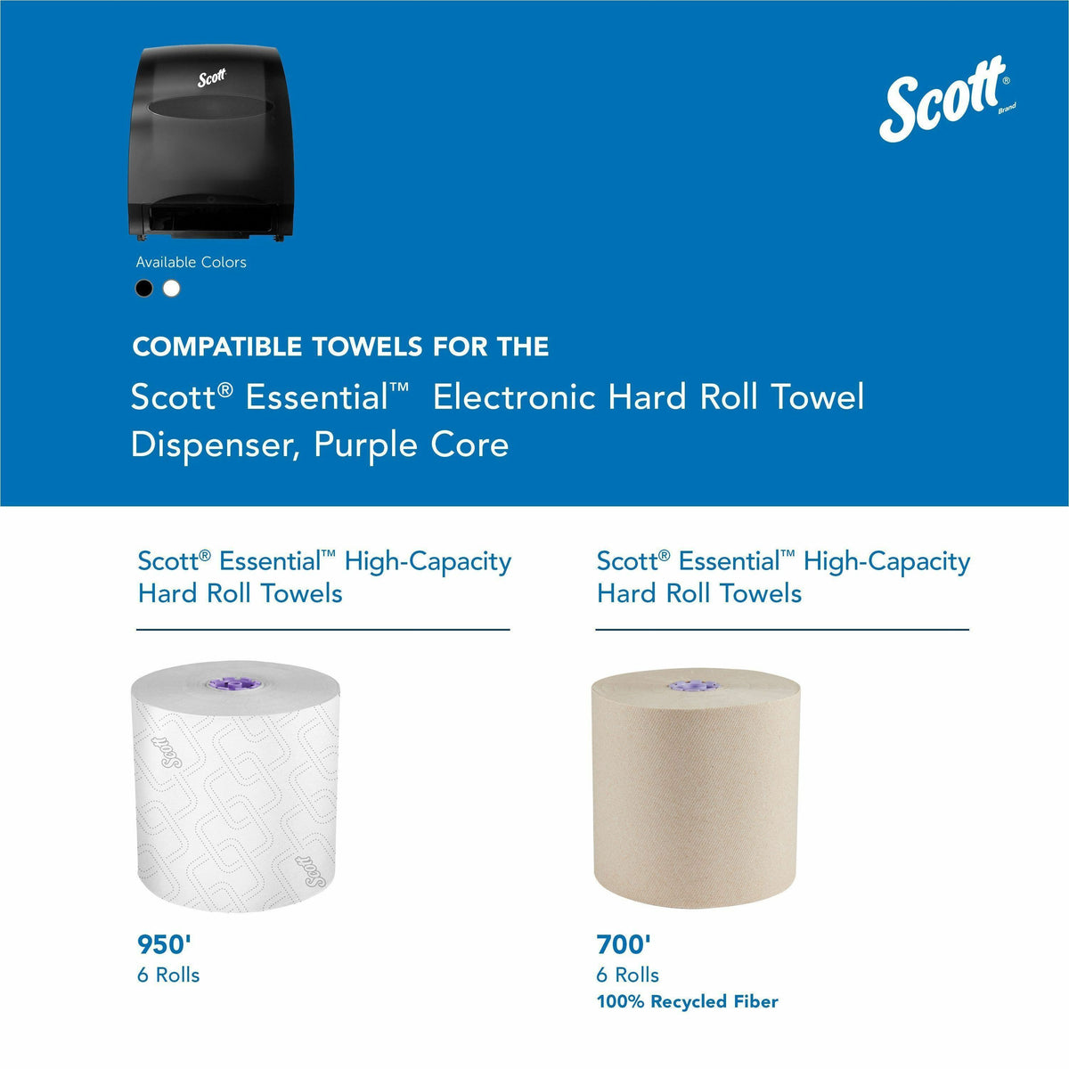Scott Essential Automatic Hard Roll Towel Dispenser
