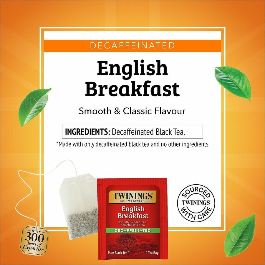 Twinings of London Decaf English Breakfast Black Tea Bag