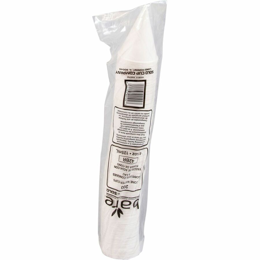 Solo Eco-Forward 4.25 oz Treated Paper Cone Water Cups