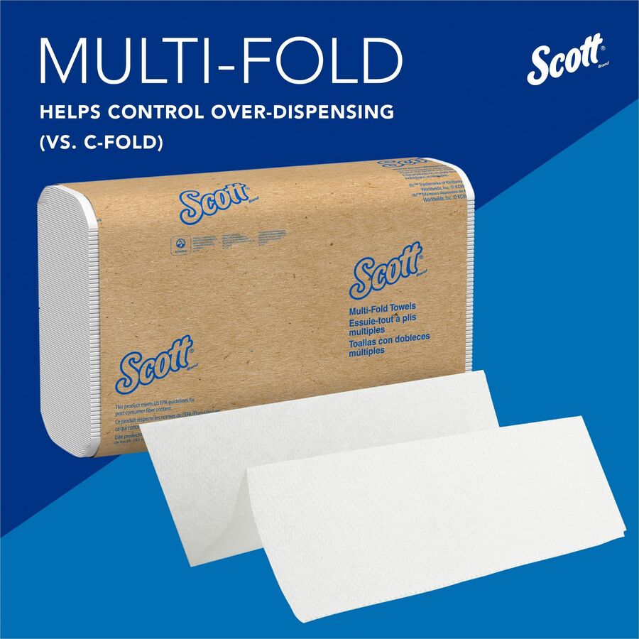 Scott® Multifold Narrow Width Paper Towels with Absorbency Pockets