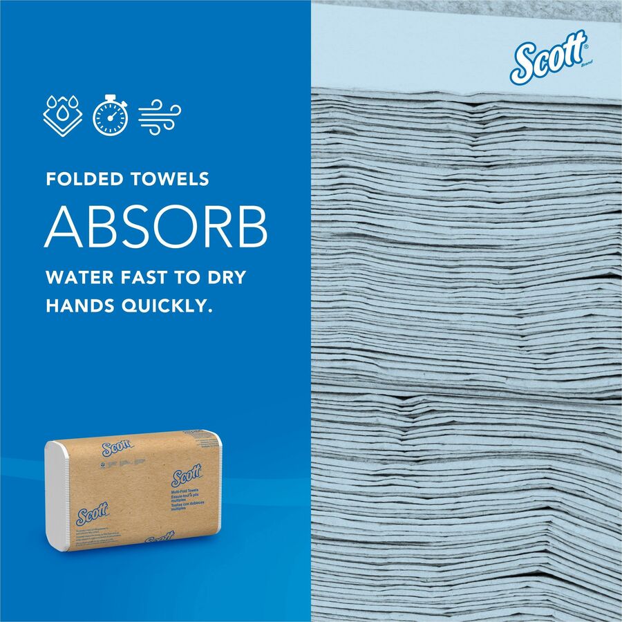 Scott® Multifold Narrow Width Paper Towels with Absorbency Pockets