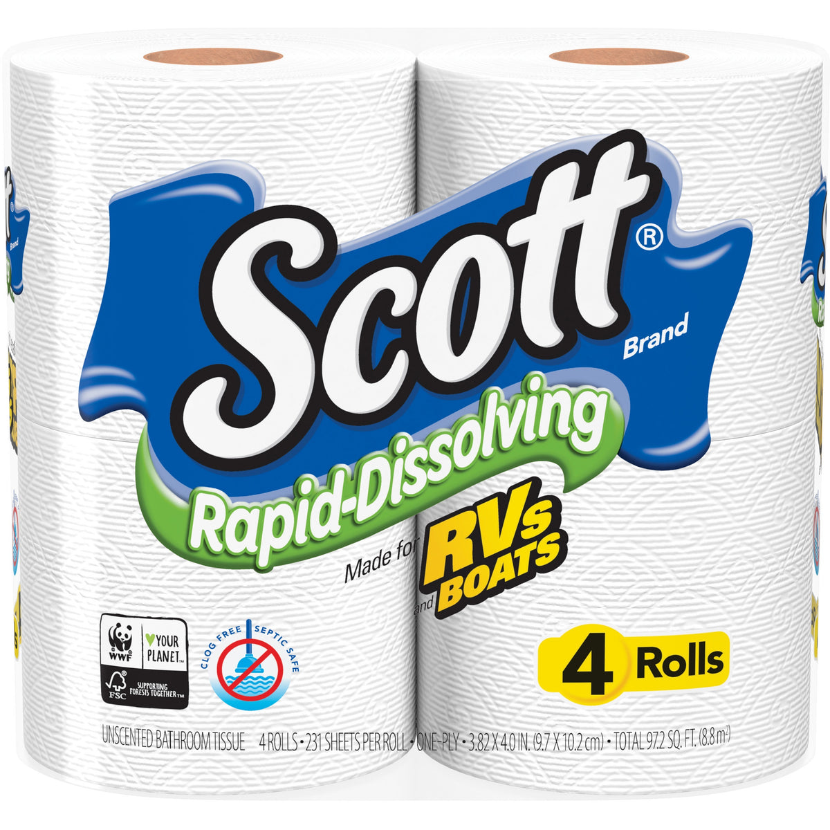 Scott Rapid-Dissolving Toilet Paper
