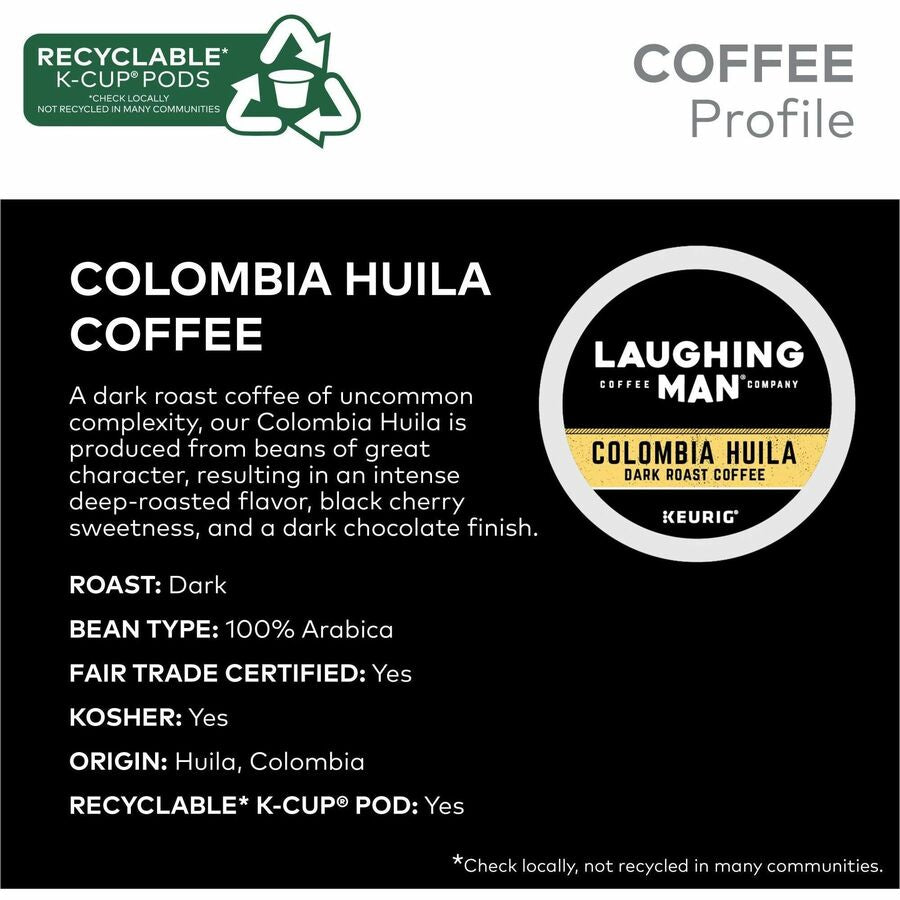 LAUGHING MAN K-Cup, Pod Colombia Huila Coffee