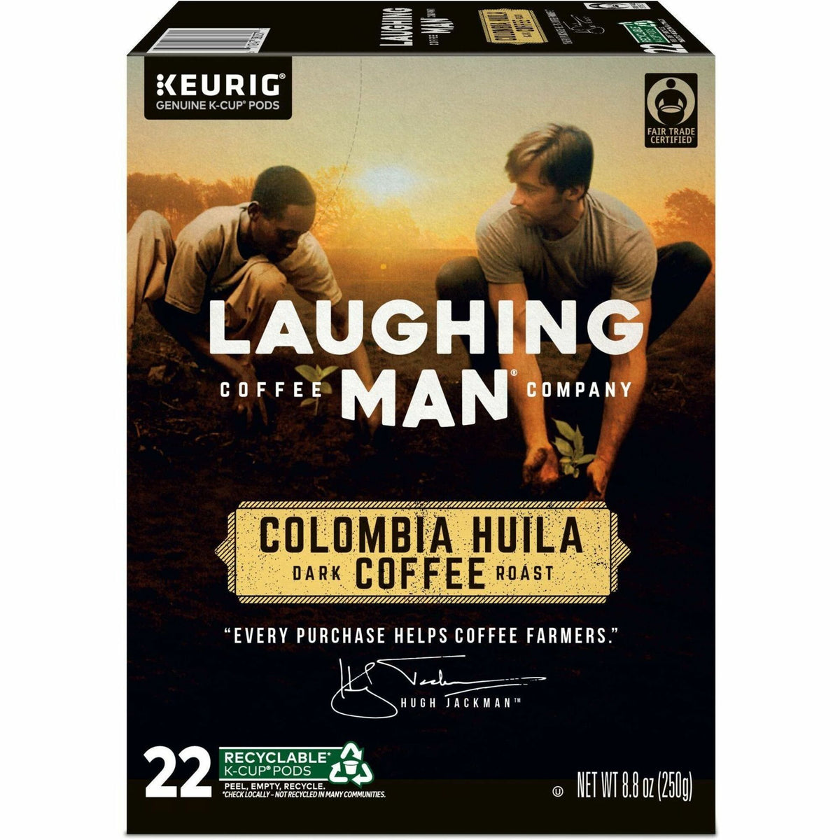 LAUGHING MAN K-Cup, Pod Colombia Huila Coffee