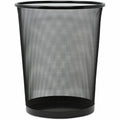 Universal Mesh Wastebasket, 18 qt, Steel Mesh, Black