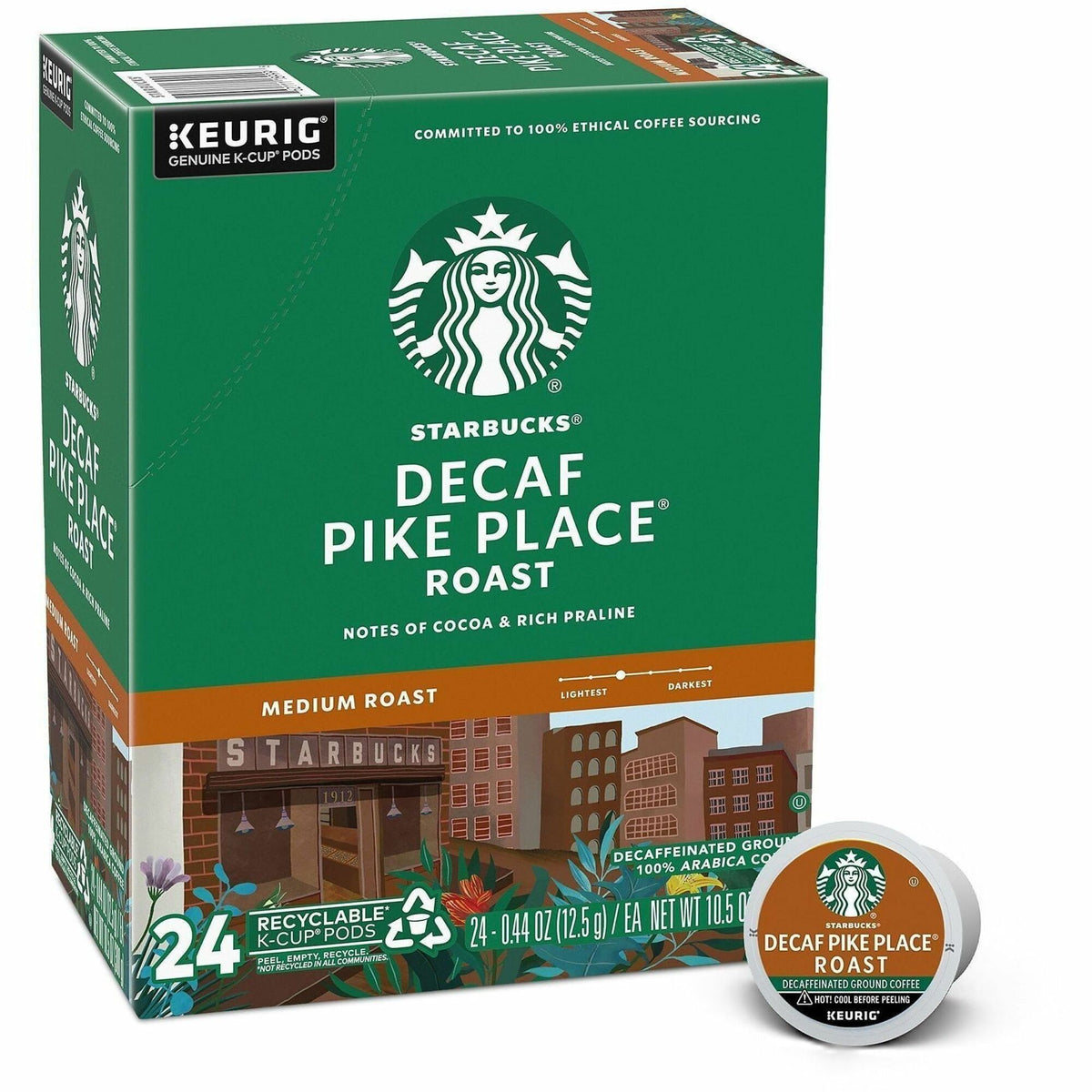 Starbucks K-Cup Decaf Pike Place Roast Coffee