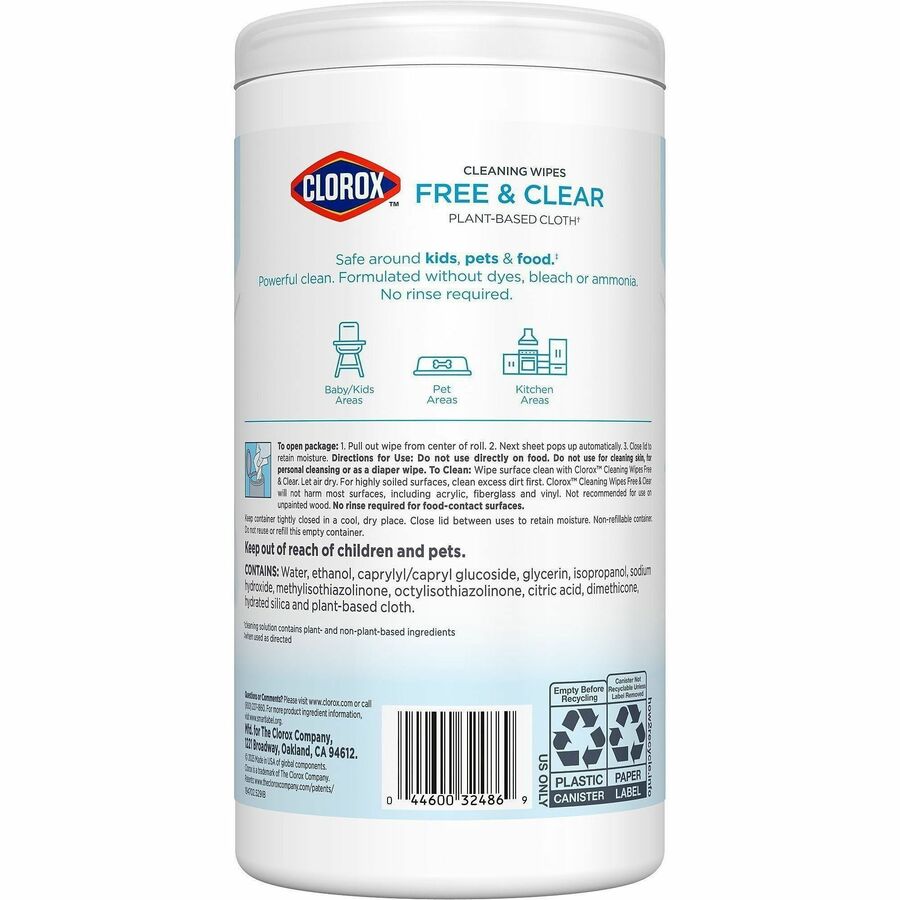 Clorox Free & Clear Cleaning Wipes