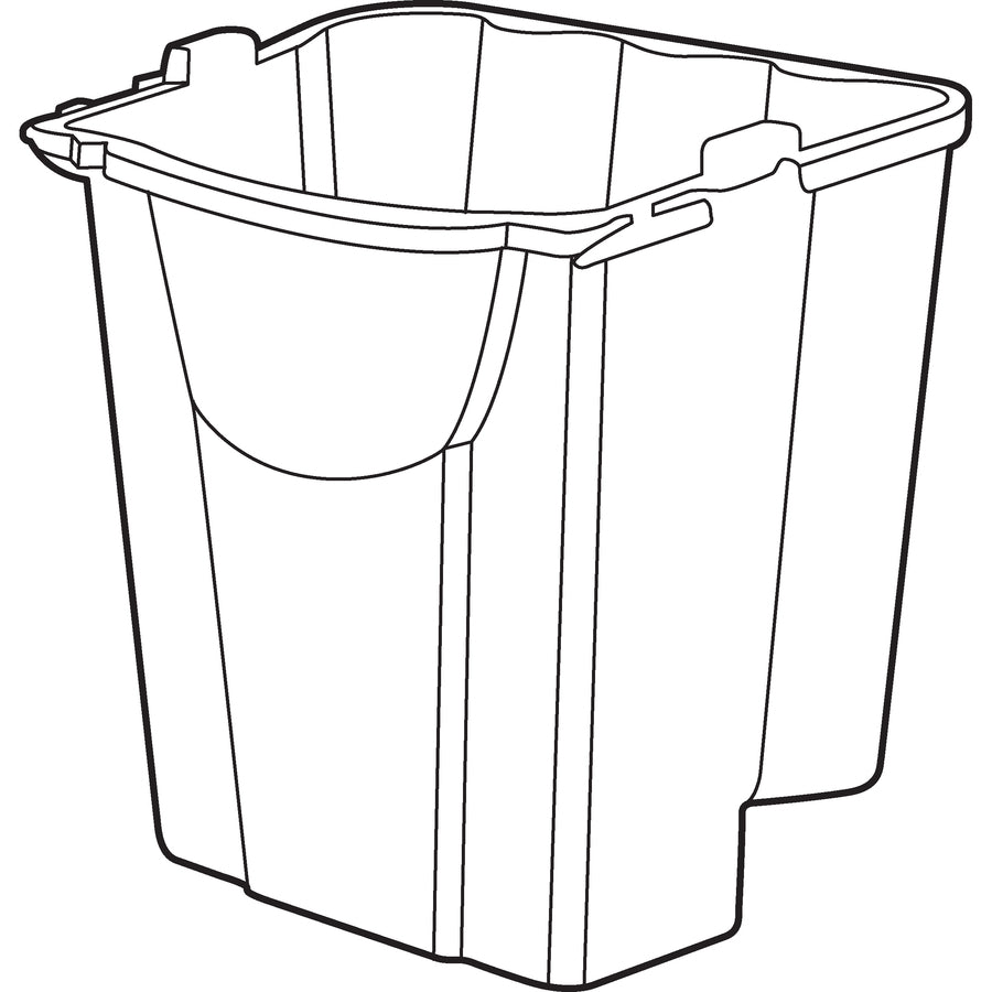 Rubbermaid Commercial WaveBrake 18 QT Dirty Water Bucket