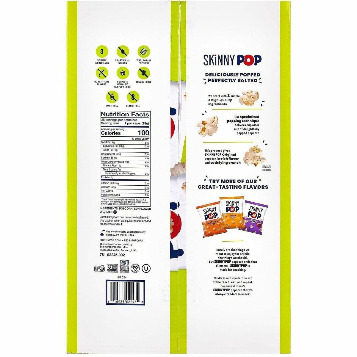 SkinnyPop Original Popped Popcorn