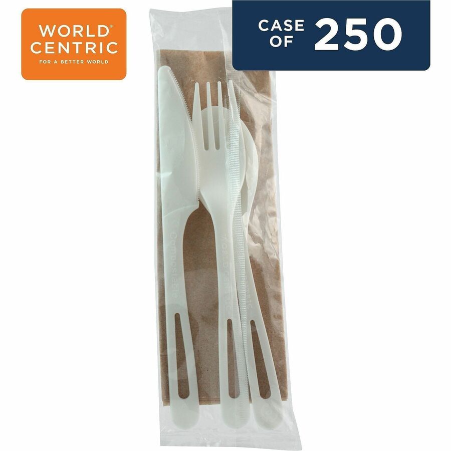 World Centric TPLA Wrapped Cutlery Set