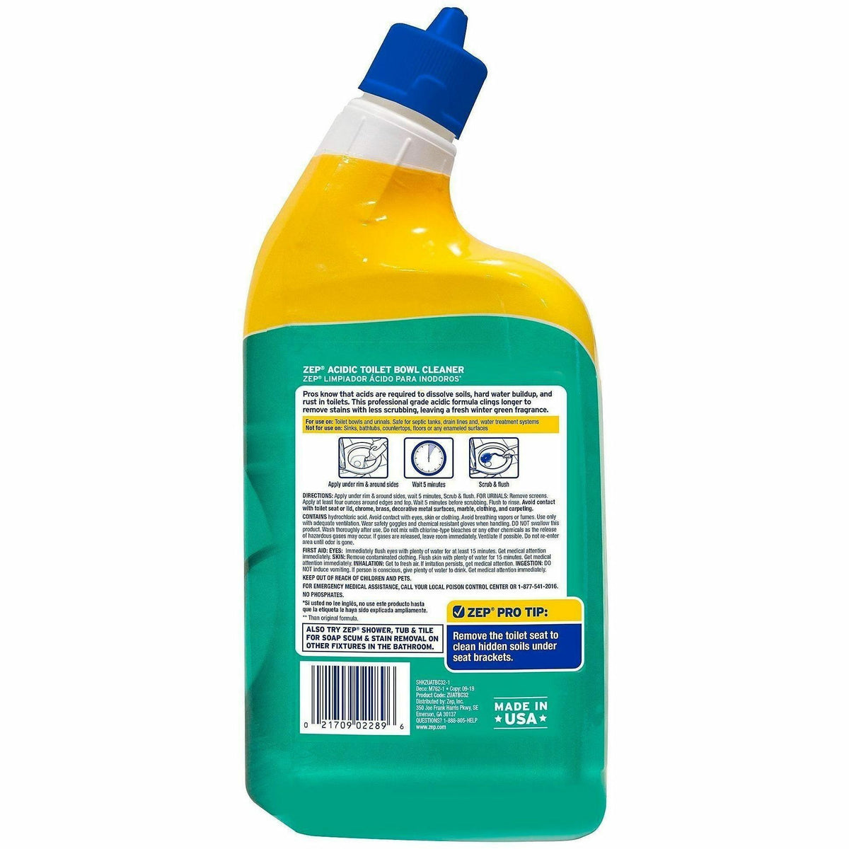 Zep Acidic Toilet Bowl Cleaner