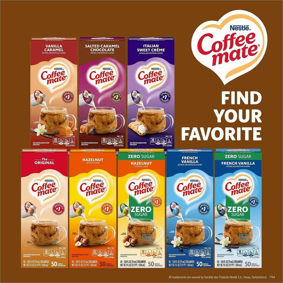 Coffee mate Snickers Nondairy Liquid Creamer Singles