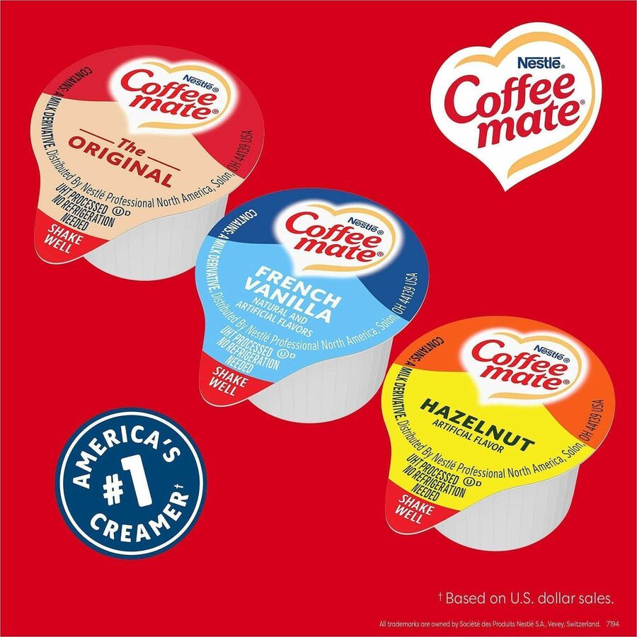 Coffee mate Nondairy Liquid Creamer Singles - Variety Pack