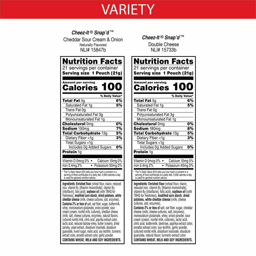 Cheez-It Snap'd Baked Cheese Variety Pack