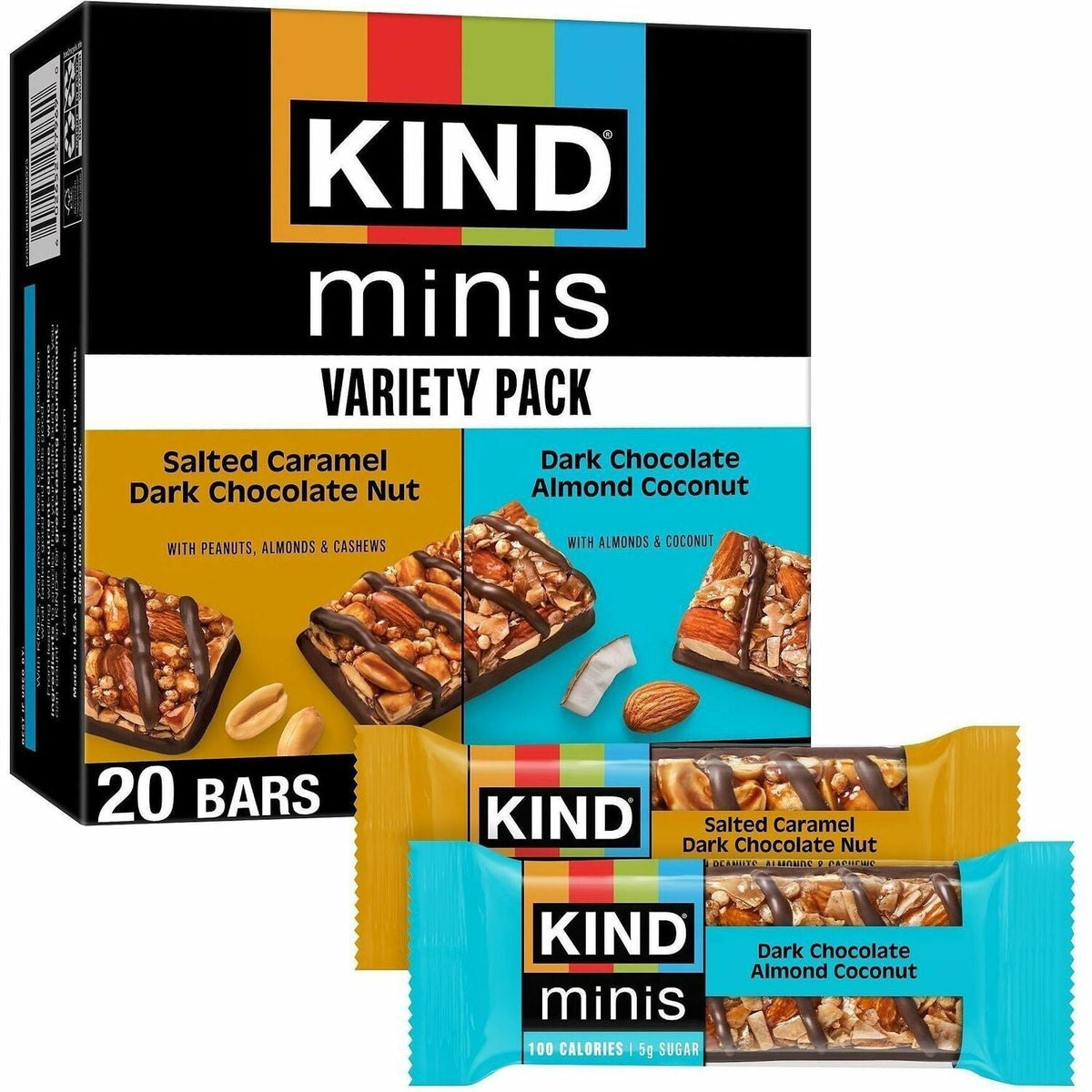 KIND Minis Bar Variety Packs, 20 Count