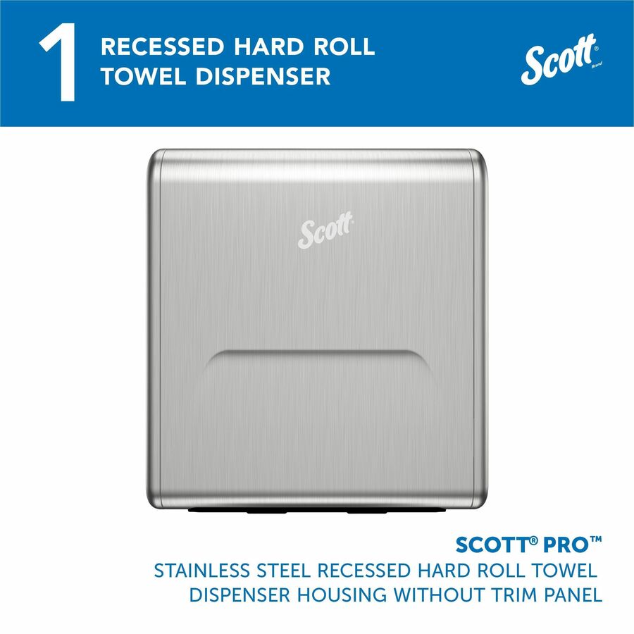 Scott Pro Recessed Hard Roll Towel Dispenser Housing - No Trim Panel