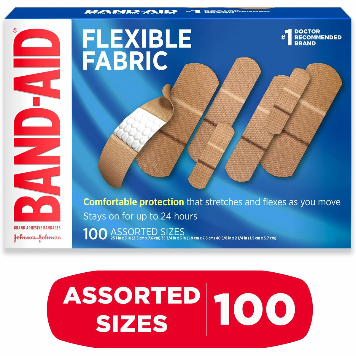 Band-Aid Flexible Fabric Adhesive Bandages