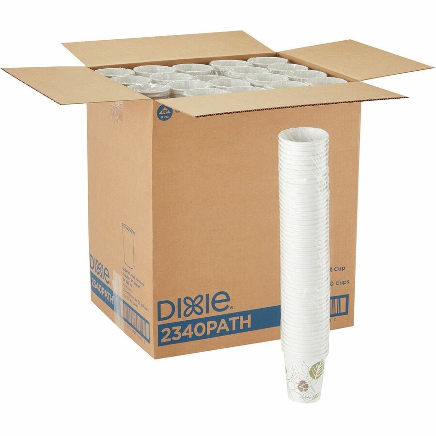 Dixie Pathways 10 oz Paper Hot Cups By GP Pro
