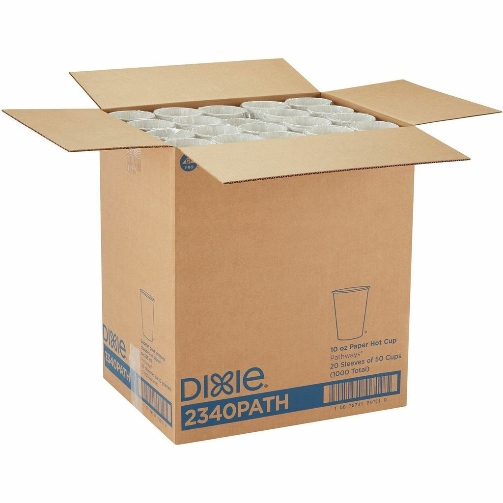 Dixie Pathways 10 oz Paper Hot Cups By GP Pro