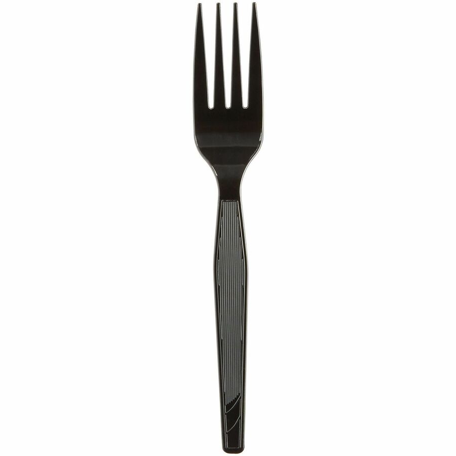 Dixie Grab'N Go Forks, Black, 90 Per Box, Pack Of 6 Boxes