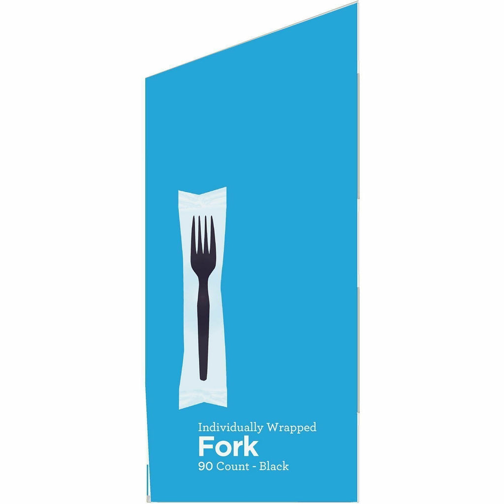 Dixie Grab'N Go Forks, Black, 90 Per Box, Pack Of 6 Boxes