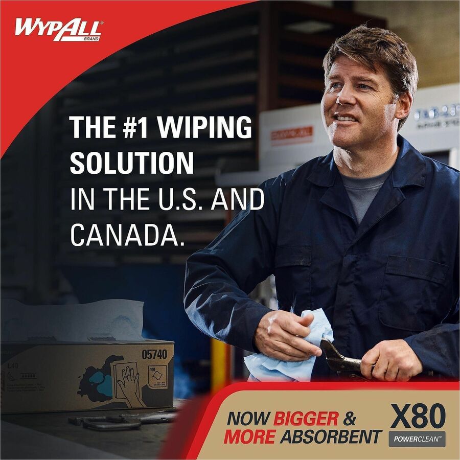 Wypall Power Clean X80 Heavy Duty Cloths
