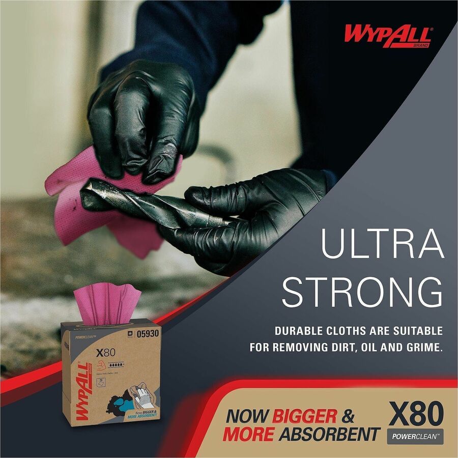 Wypall Power Clean X80 Heavy Duty Cloths
