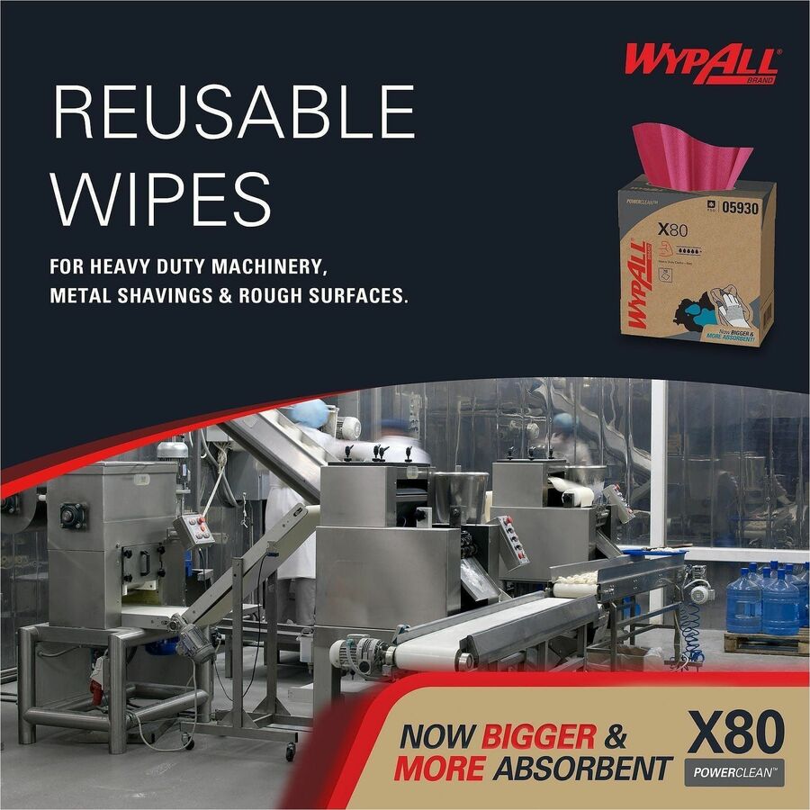 Wypall Power Clean X80 Heavy Duty Cloths