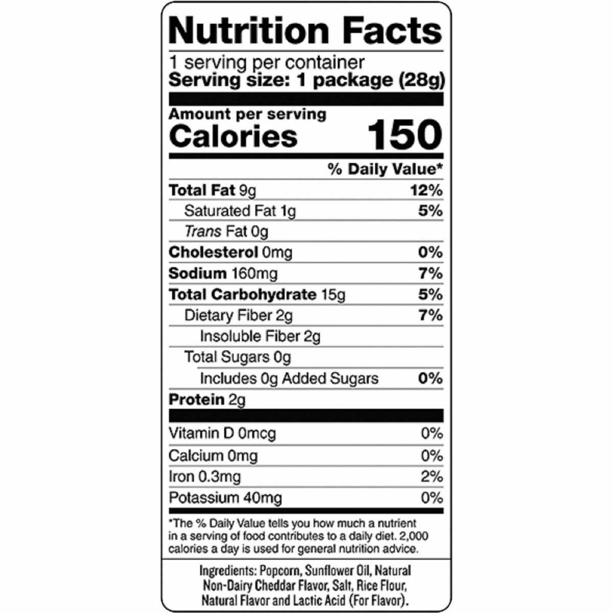SkinnyPop White Cheddar Popcorn
