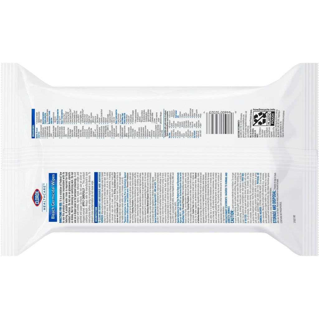 Clorox Healthcare Bleach Germicidal Wipes