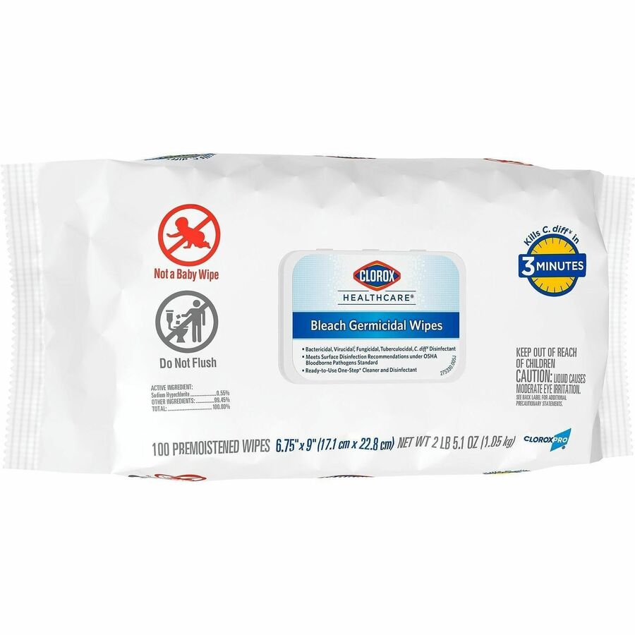 Clorox Healthcare Bleach Germicidal Wipes