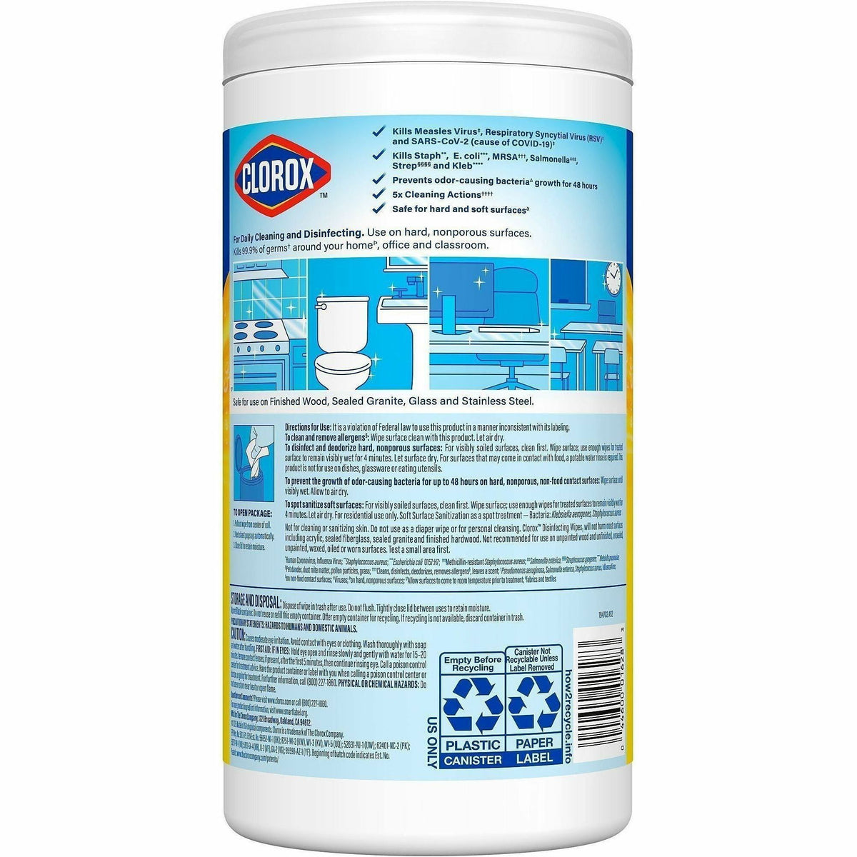 Clorox Disinfecting Cleaning Wipes Value Pack - Bleach-free