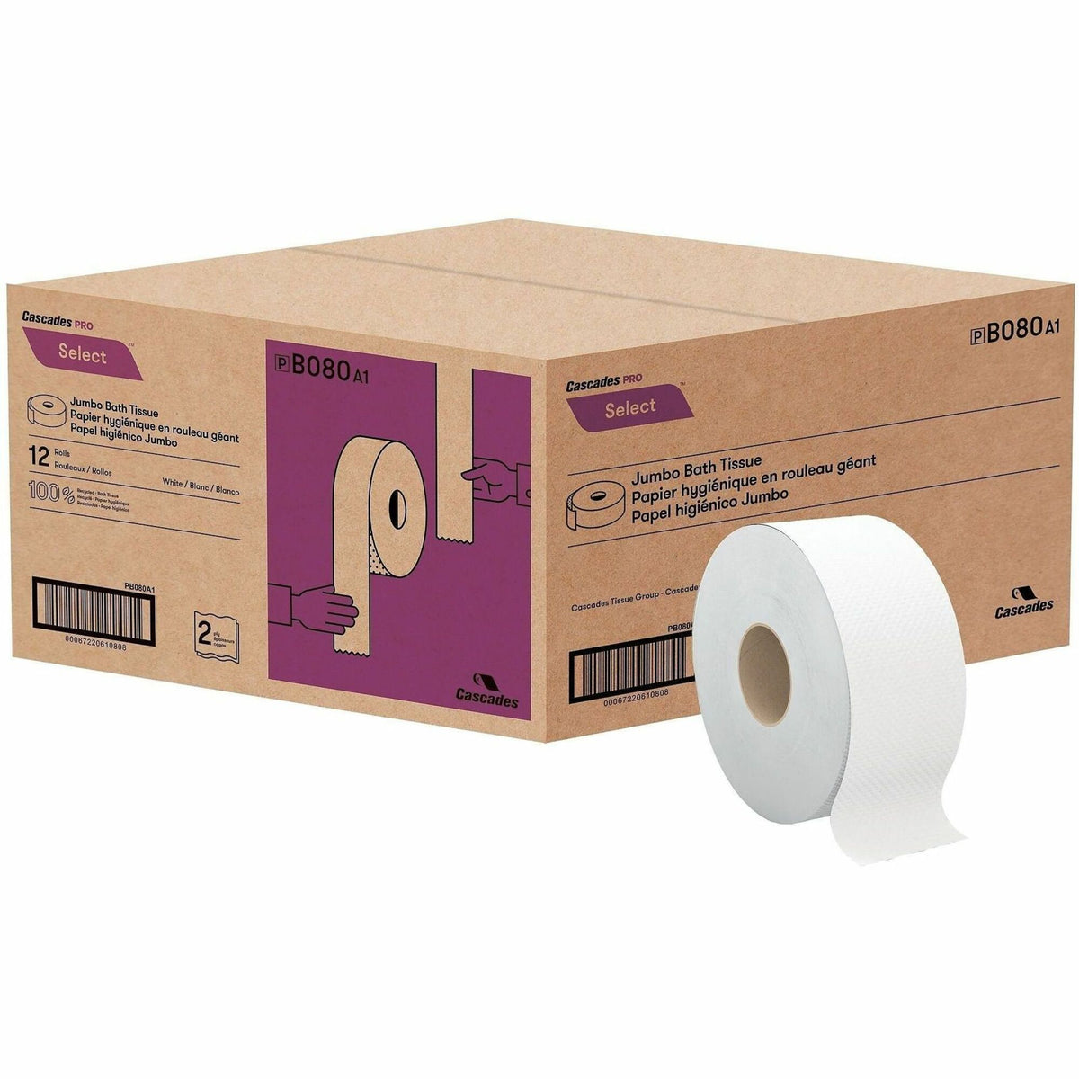 Cascades PRO Select Jumbo Toilet Paper