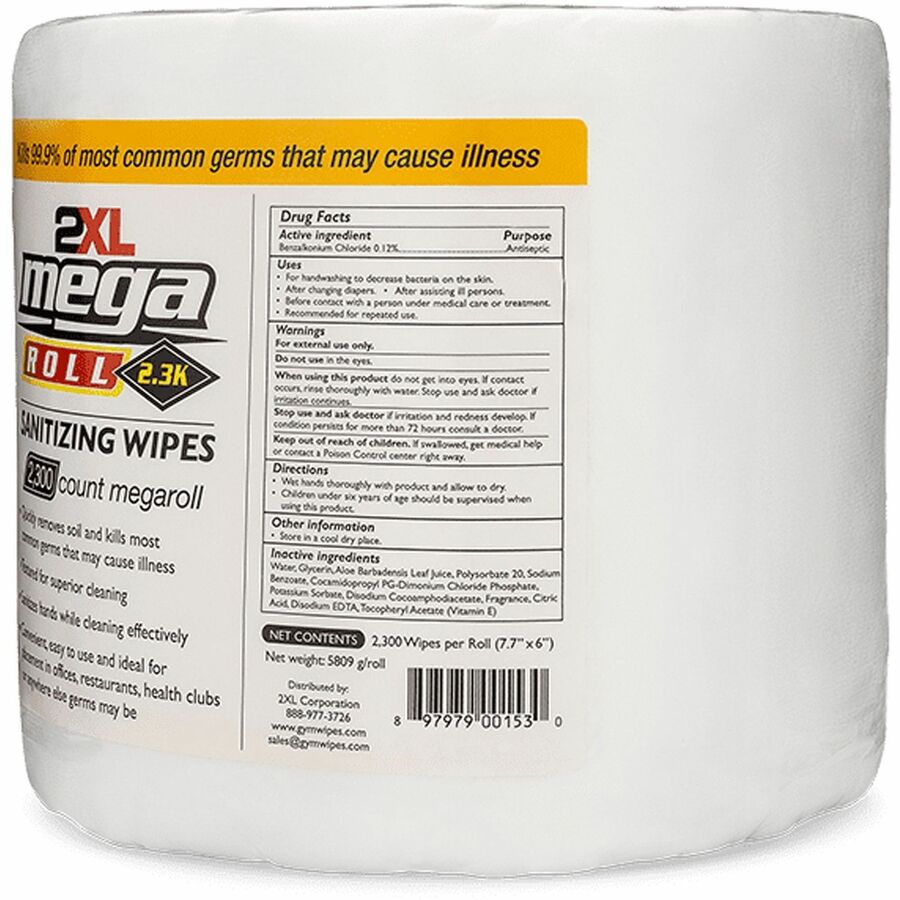 2XL Mega Roll Sanitizing Wipes