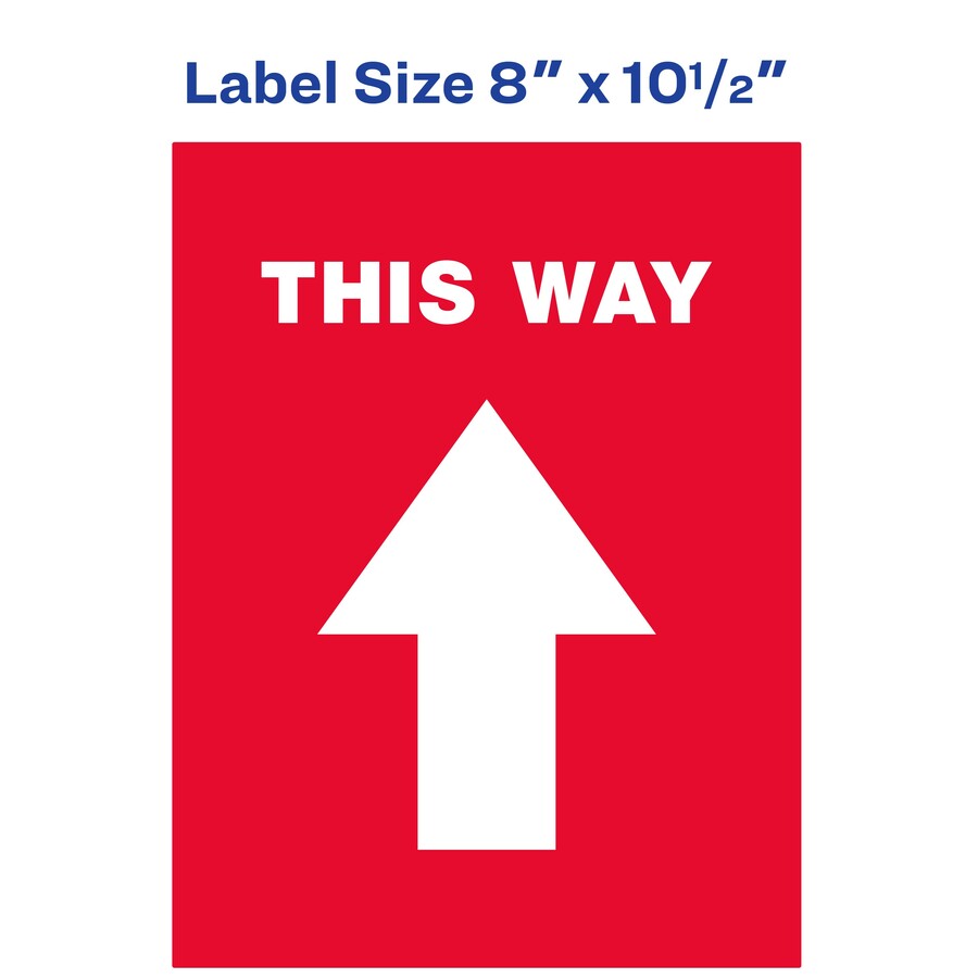 Avery® THIS WAY Social Distancing Floor Decals