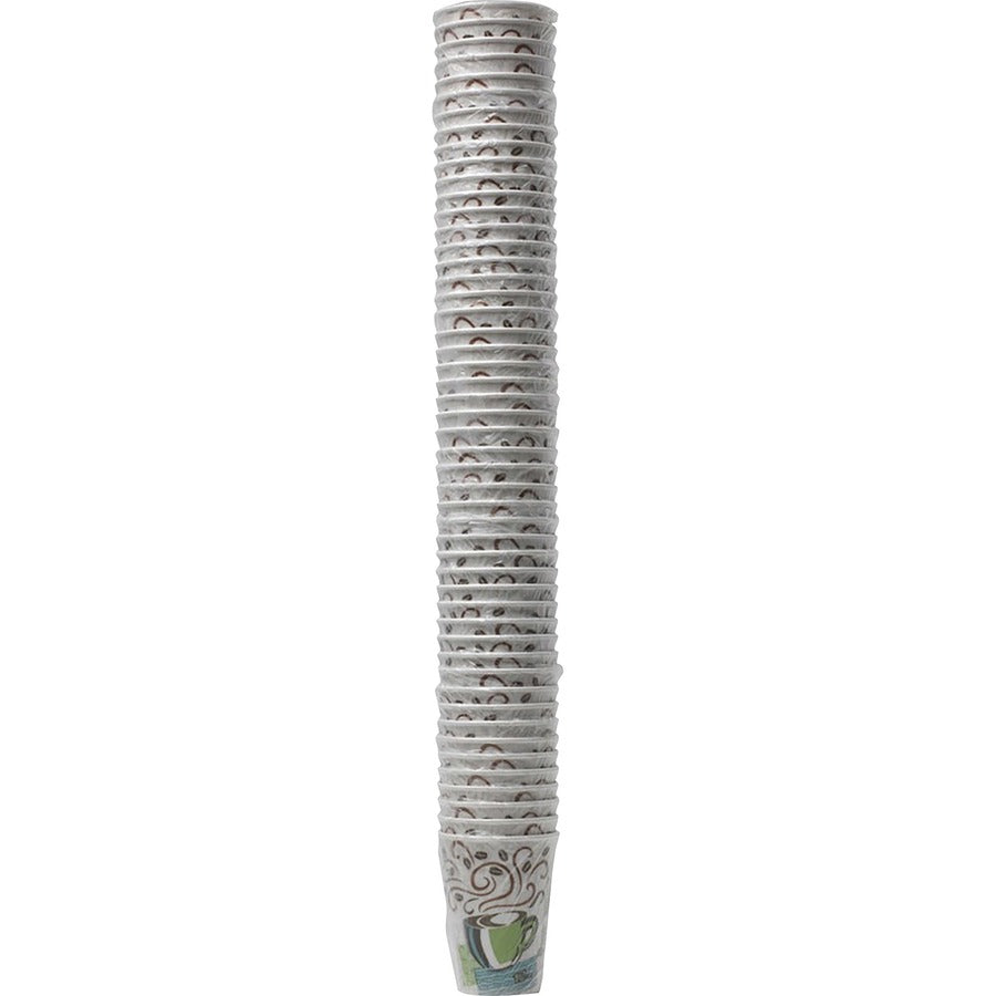 Dixie PerfecTouch 12 oz Insulated Wrapped Paper Hot Coffee Cups by GP Pro