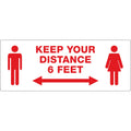 Avery® Surface Safe KEEP YOUR DISTANCE Decals
