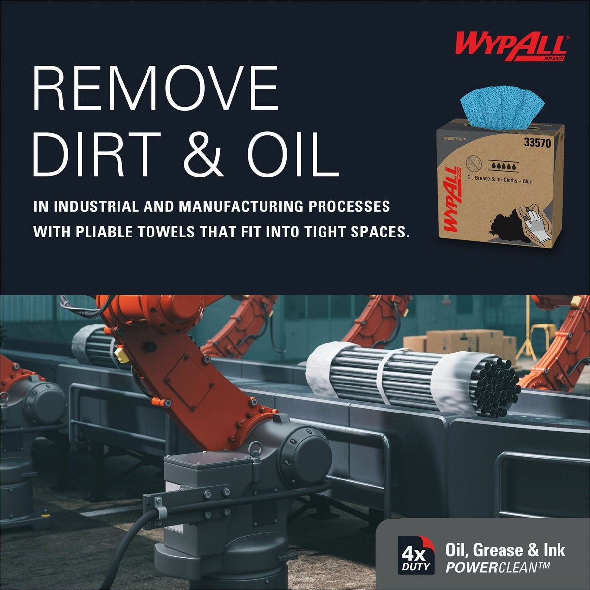 Wypall Oil, Grease & Ink Cloths