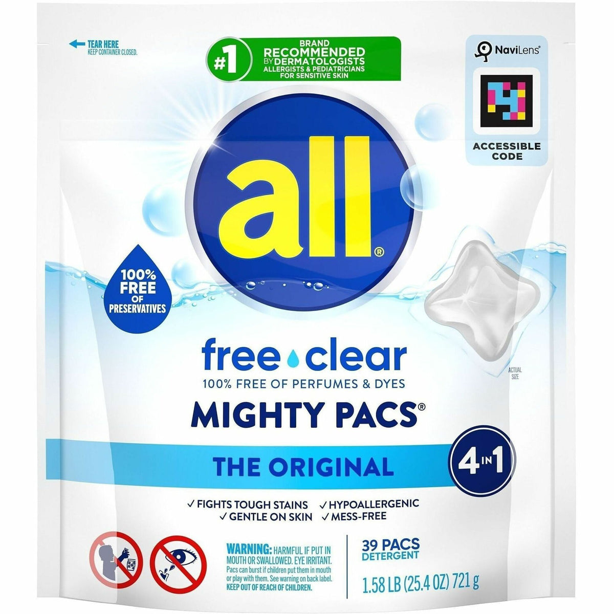 all All Free Clear Mightypacs Laundry Pods