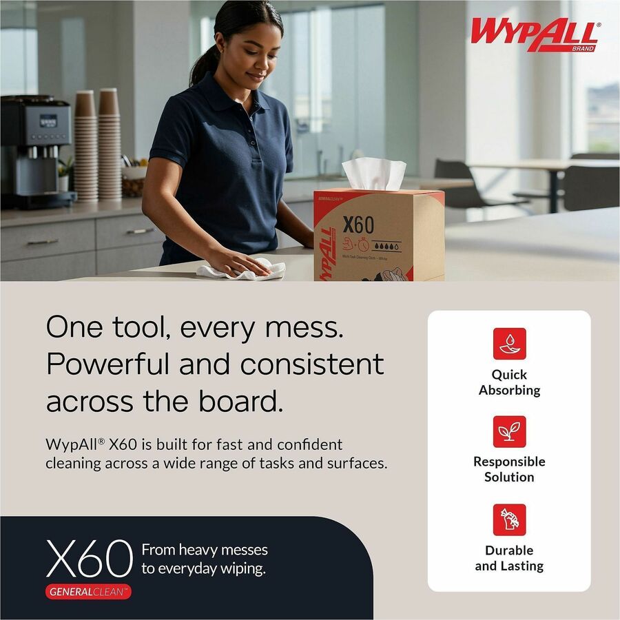 Wypall General Clean X60 Multi-Task Cleaning Cloths