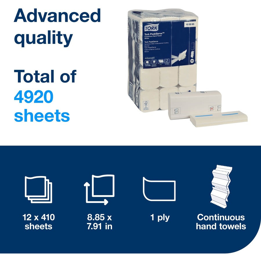 TORK PeakServe Continuous Paper Hand Towels