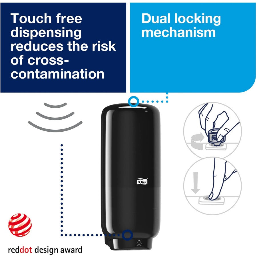TORK Intuition Sensor Skincare Dispenser Black S4
