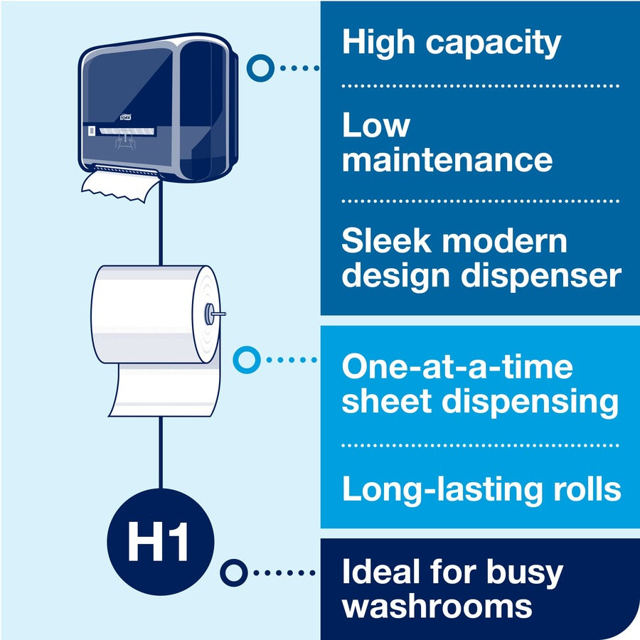 TORK Tork Matic Hand Towel Roll Dispenser Black H1